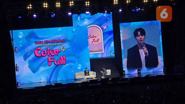 Menggebrak Indonesia! Kim Seon Ho Jadi Aktor Korea Pertama Gelar Fan Meeting di Indonesia Arena. Fan Meeting Kedua Kim Seon Ho di Jakarta Sukses Besar! (Foto: Aditya Eka Prawira/Liputan6.com)