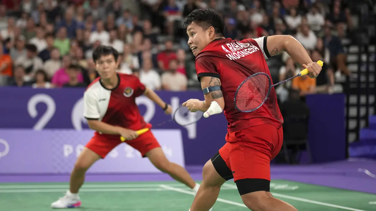 Foto: Apriyani/Fadia Dijegal Pasangan Jepang di Laga Perdana Fase Grup Olimpiade Paris 2024