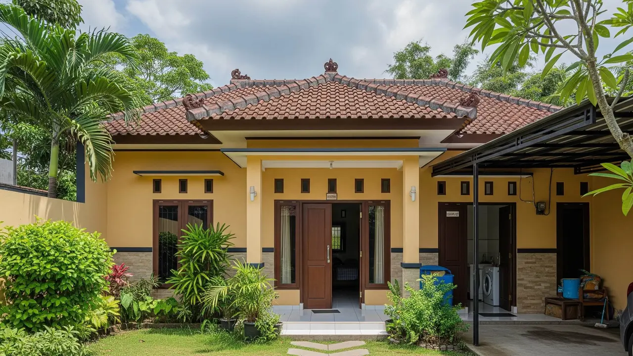 Inspirasi Rumah Sederhana dengan 3 Pintu Masuk
