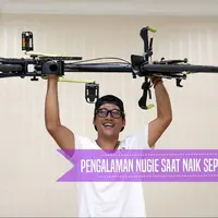 Cerita Nugie saat berkendara dengan sepeda di jalanan Jakarta.