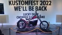 Chopper electric bike sebagai lucky draw Kustomfest 2022 (Otosia.com/Nazar Ray)