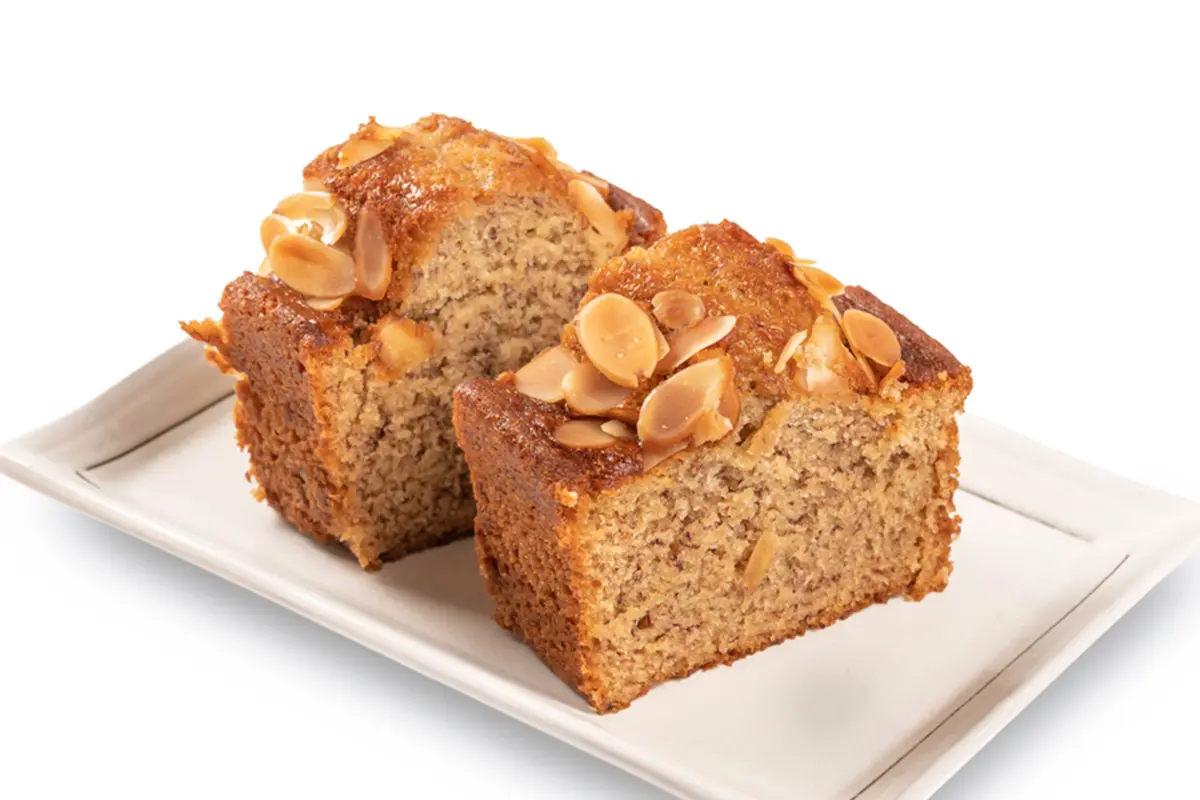 resep banana almond cake