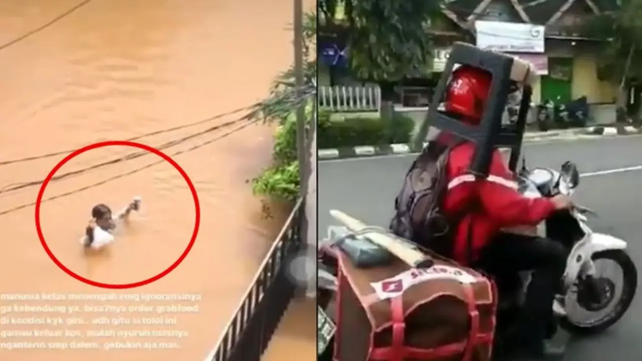 6 Perjuangan Kurir Antarkan Paket yang Bikin Salut, Ada yang Terobos Banjir