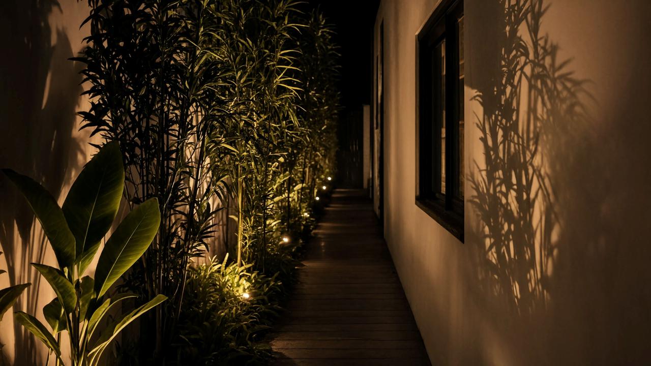 Taman Malam dengan Lampu Tersembunyi