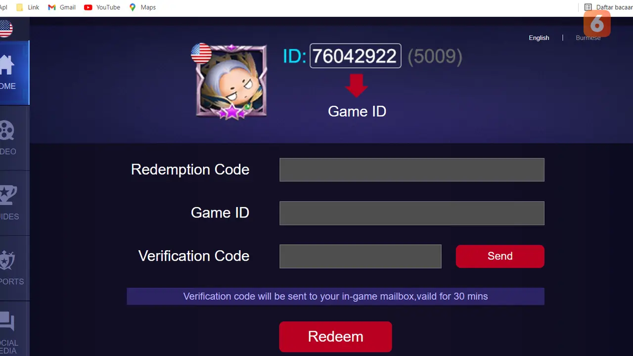 Klaim kode redeem ML