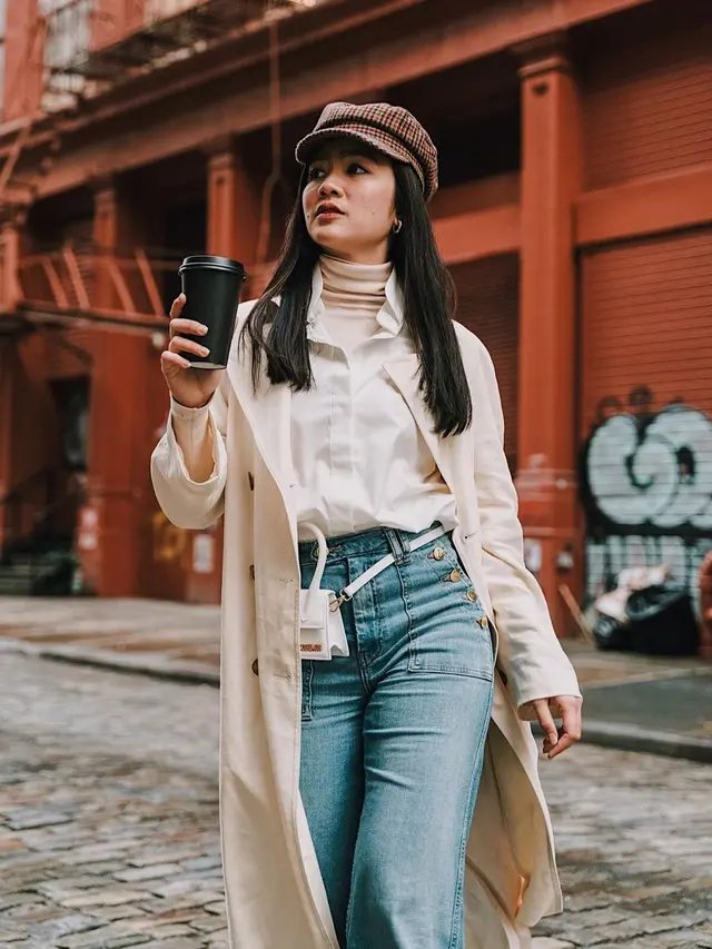 Momen liburan Febby Rastanty di New York
