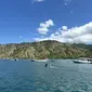 Pemandangan dari dermaga&nbsp;Loh Buaya, Pulau Komodo, Taman Nasional Komodo (TNK) di lepas pantai Labuan Bajo, Nusa Tenggara Timur (NTT). (Liputan6.com/Asnida Riani)