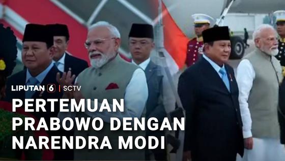 Pertemuan Prabowo dengan Narendra Modi