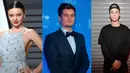 Orlando Bloom memukul Justin Bieber saat pelantun lagu "Sorry" tersebut menggoda mantan istrinya Miranda Kerr usai Victoria's Secret Fashion Show di tahun 2012. (Getty Images/Cosmopolitan)