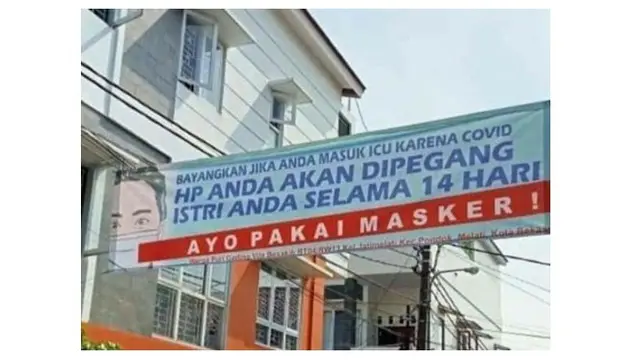 8 Potret Tulisan Spanduk Peringatan di Jalan Ini Nyeleneh Banget