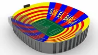 Mosaik di Camp Nou