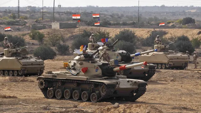 Mesir menempatkan tank di dekat perbatasan Rafah