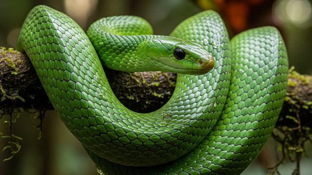 Ular Hijau Mamba Timur