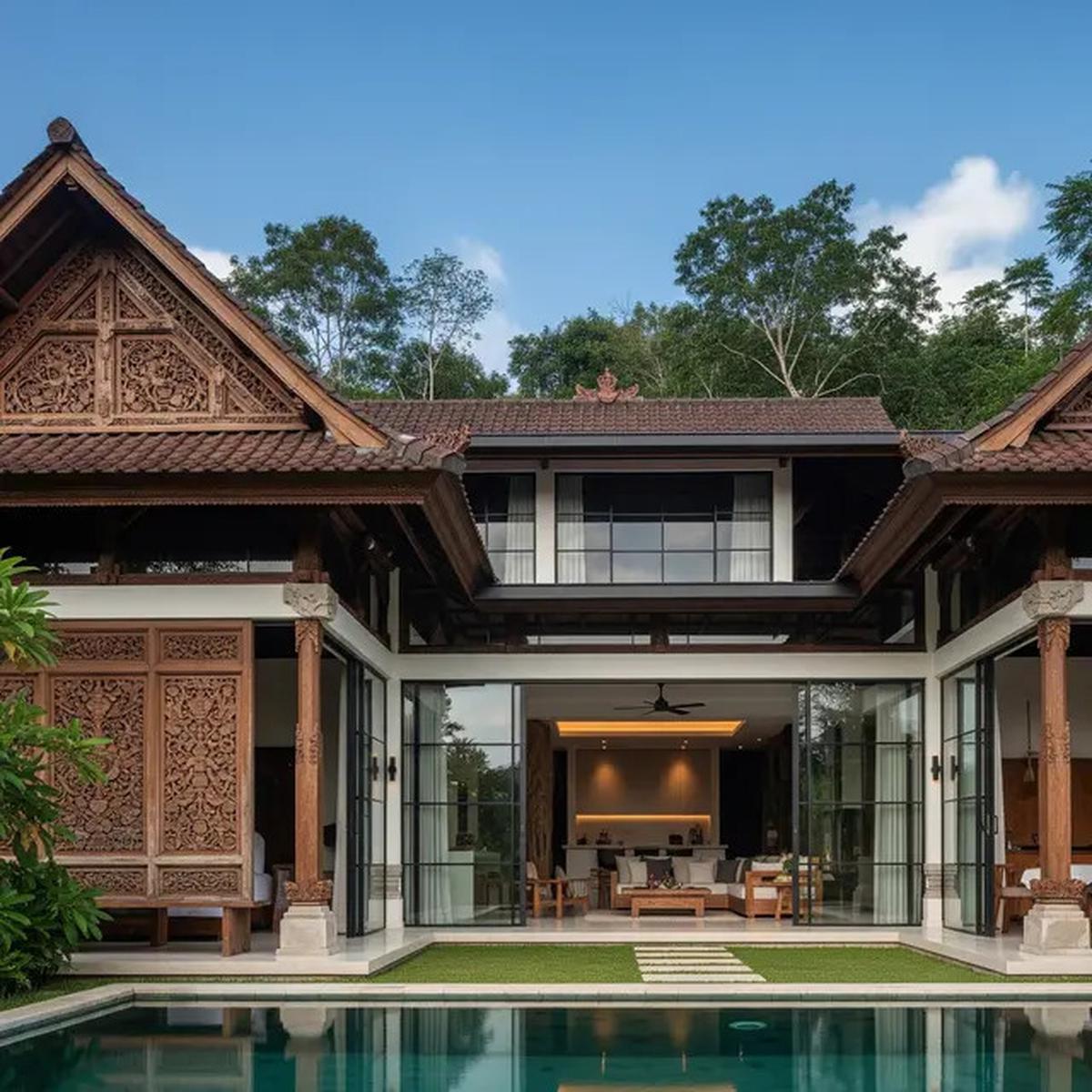 7 Desain Rumah Sederhana Tapi Mewah Ala Villa Bali yang Harmonis dan Estetik, Bisa Ditiru