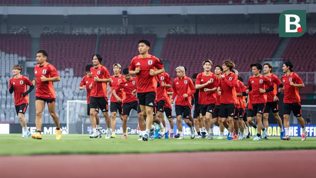 Foto: Vibes-nya Serasa Pertandingan di Piala Dunia, Begini Suasana Latihan Resmi Timnas Jepang