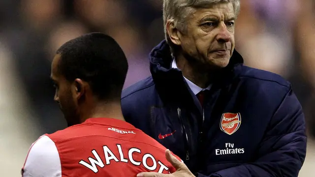 Arsene Wenger dan Theo Walcott