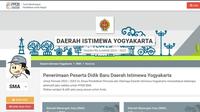 Pendaftaran Penerimaan Peserta Didik Baru Jogjakarta atau PPDB Jogja 2022 jenjang SMA/SMK. (yogyaprov.siap-ppdb.com)