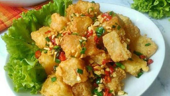  Resep  Singkong Goreng  Cabe  Bawang  Gorengan Gurih Bikin 