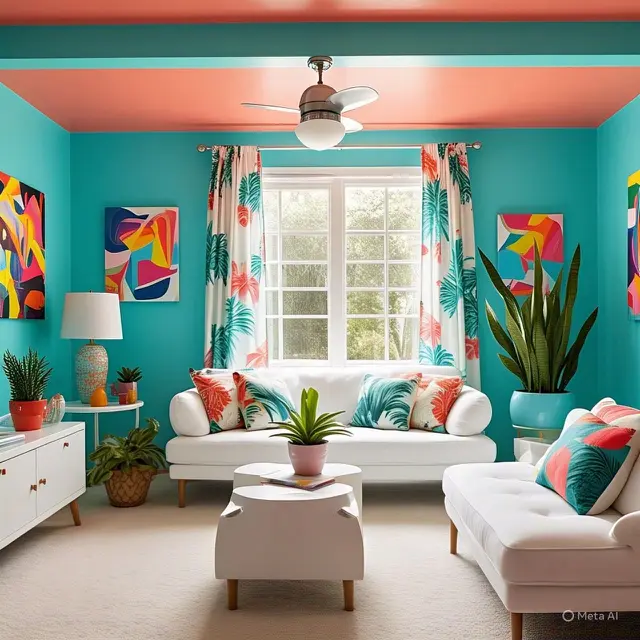 Turquoise dan Coral: Tropical Vibes yang Ceria
