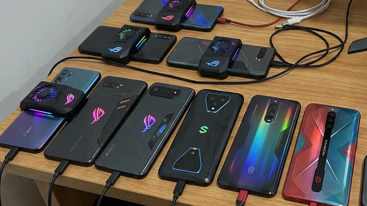 Ilustrasi smartphone gaming