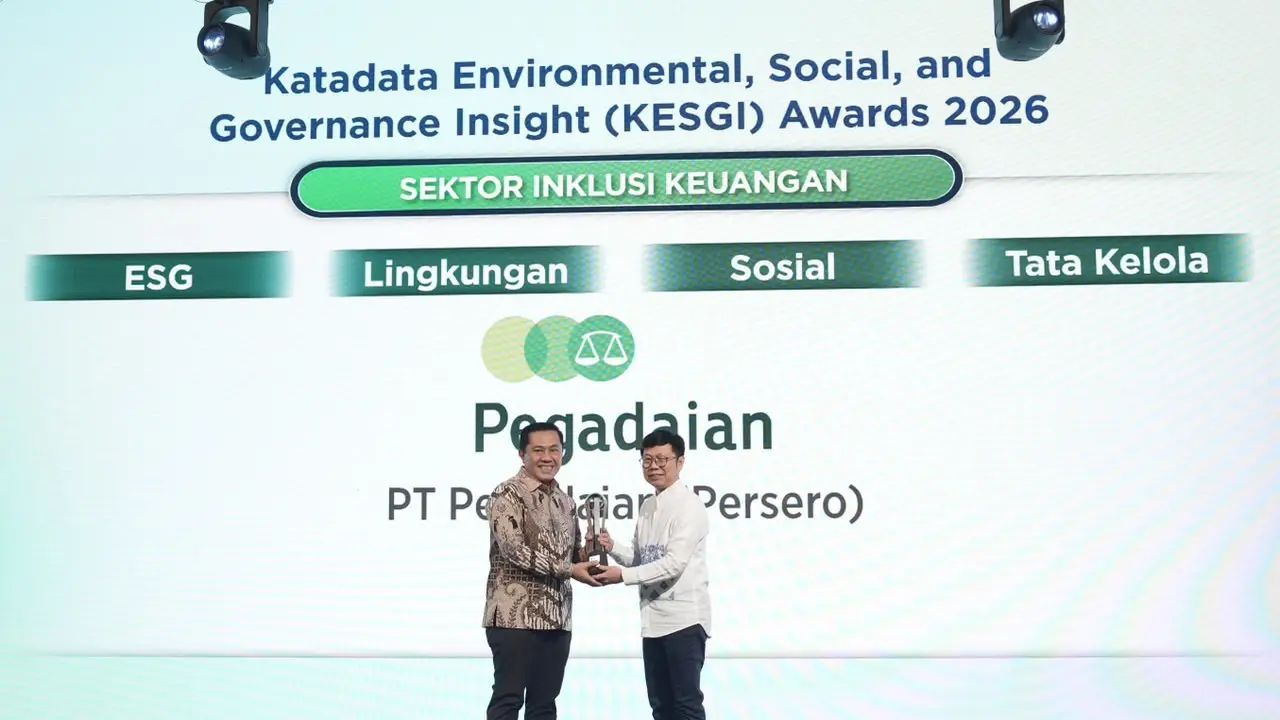Pegadaian Sabet Empat KESGI Award 2026 Berkat Kinerja ESG di Sektor Inklusi Keuangan