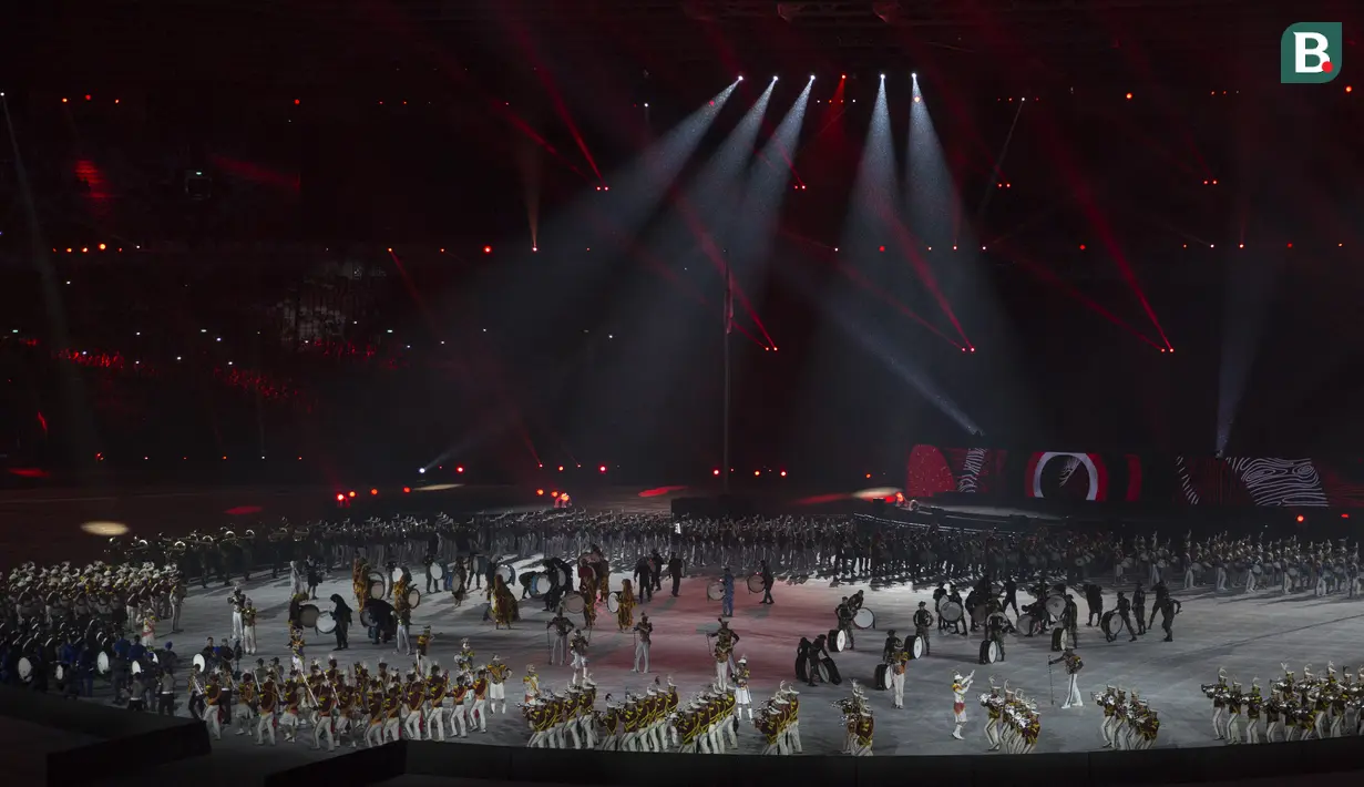 Suasana penutupan Asian Games di SUGBK, Jakarta, Minggu (2/9/2018). (Bola.com/Vitalis Yogi Trisna)