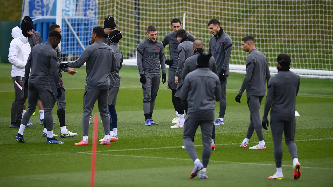 Sesi latihan PSG Jelang Vs Club Brugge
