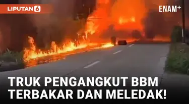 Mobil Pengangkut BBM Meledak dan Terbakar di Klaten