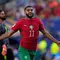 Pemain Maroko Ismael Saibari merayakan gol ke gawang Brasil pada laga Grup C Piala Dunia 2026 antara Brasil vs Maroko di East Rutherford, New Jersey, dekat New York, Sabtu, 13 Juni 2026. (AP Photo/Frank Franklin II)