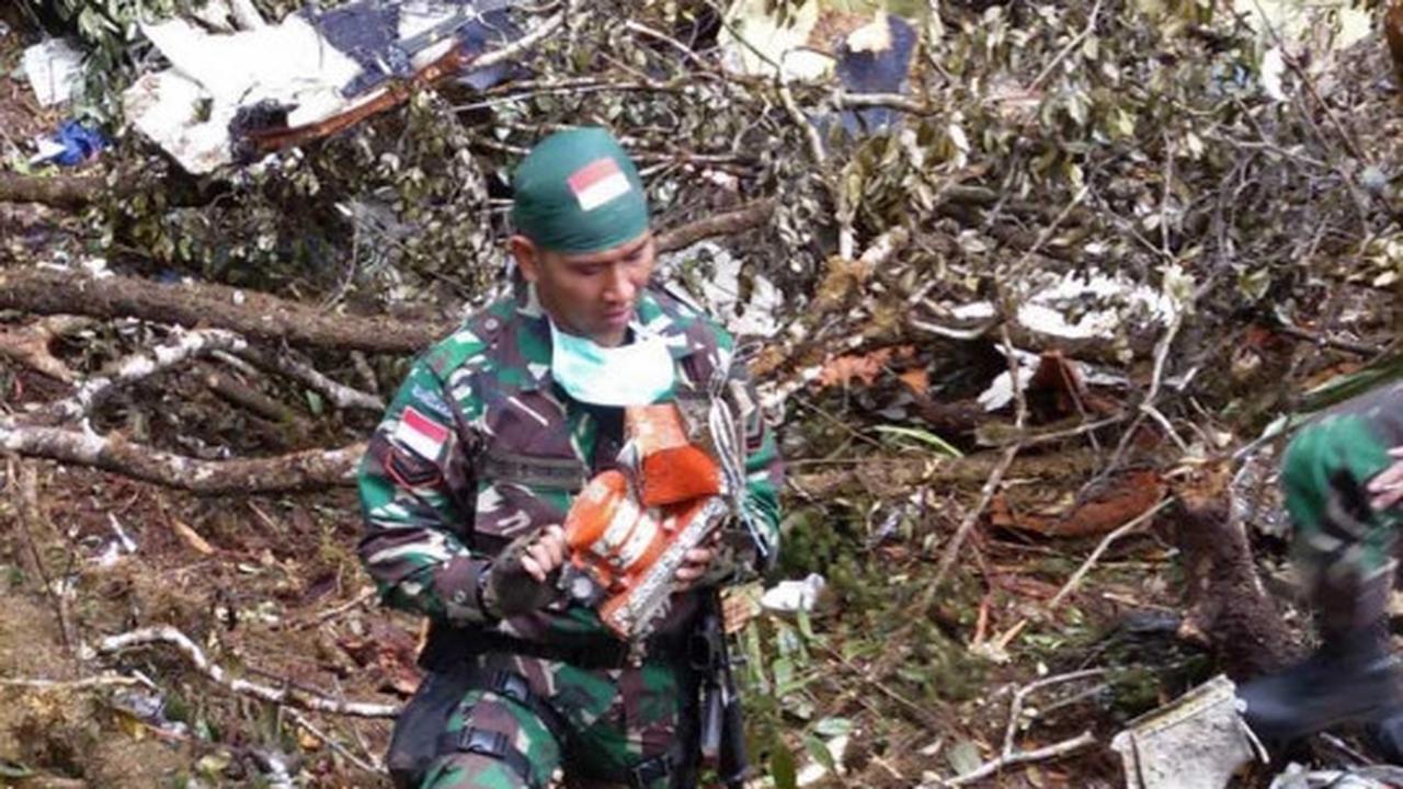 Ini lokasi ditemukan kotak hitam Trigana Air