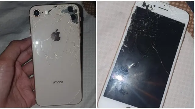6 Potret Apes HP iPhone Retak Ini Bikin Senyum Tipis, Harus Rogoh Kocek Dalam