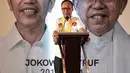 Ketua Yayasan Jenggala Center (JC) Ibnu Munzir memberikan sambutan dalam Rapat Konsolidasi Nasional Jenggala Center di Jakarta, Minggu (3/2). Rapat ini berlangsung pada pada 2-3 Februari 2019.  (Liputan6.com/Faizal Fanani)