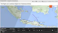 Flightradar24, aplikasi yang mampu melacak pesawat secara real time. Bagaimana cara kerjanya? (Foto: http://www.flightradar24.com/)