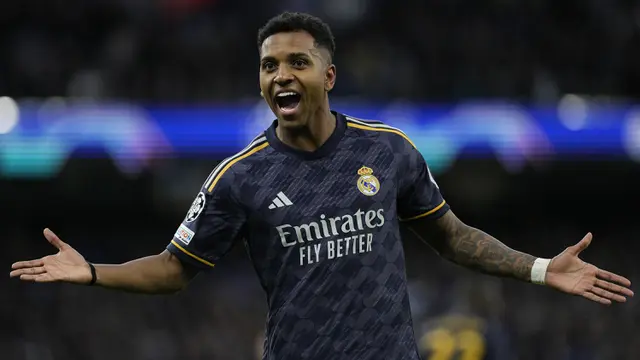 Rodrygo - Manchester City vs Real Madrid: Leg Kedua Perempatfinal Liga Champions 2023/2024