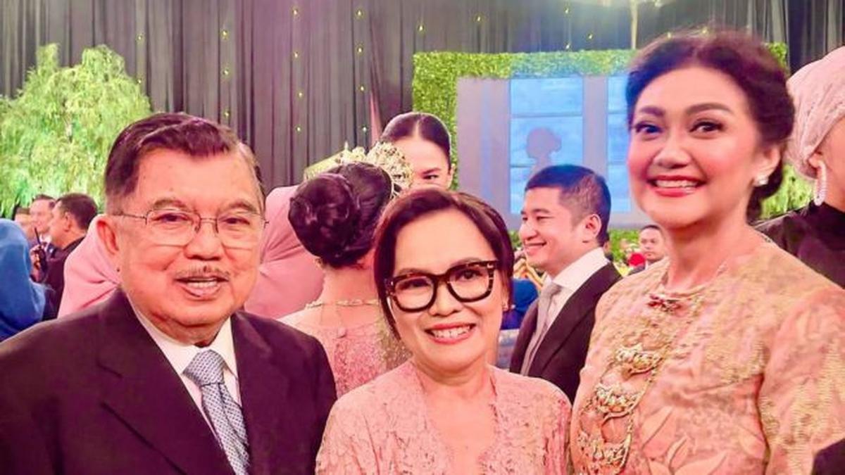 7 Potret Bella Saphira Hadiri Pernikahan Rasyid Rajasa dan Tamara Kalla, Anggun Berkebaya Jingga