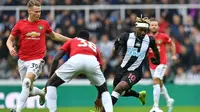 Manchester United takluk 0-1 dari Newcastle United pada laga pekan kedelapan Premier League, di St James' Park, Minggu (6/10/2019) malam WIB. (AFP/Paul Ellis)