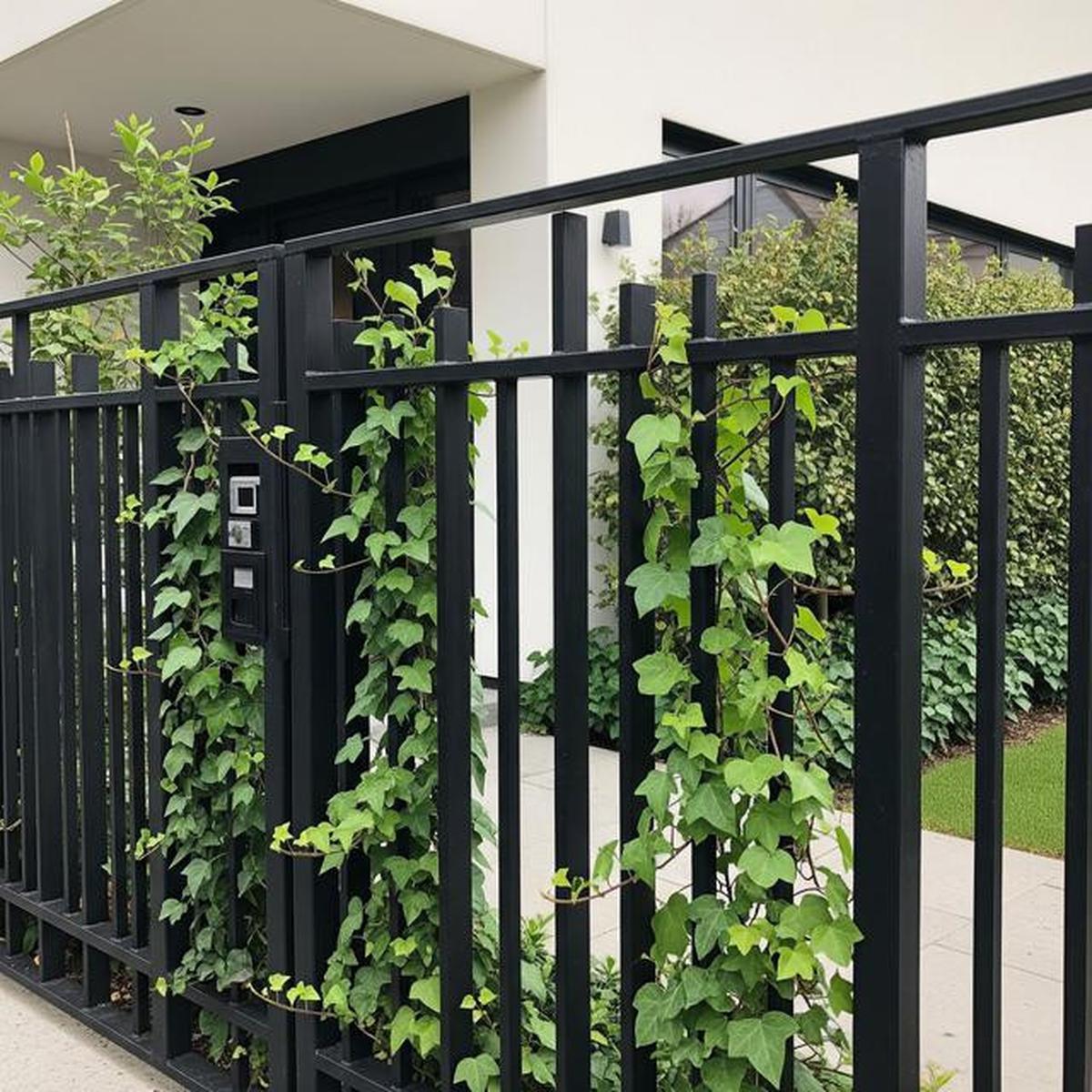 7 Inspirasi Pagar Besi Minimalis 2025, Paduan Estetik Vertical Garden untuk Hunian Modern