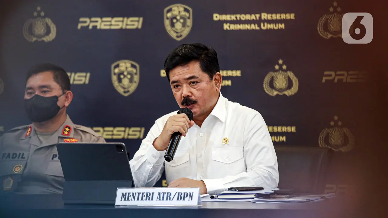 FOTO: Menteri ATR/BPN dan Kapolda Metro Jaya Beberkan Kasus Mafia Tanah