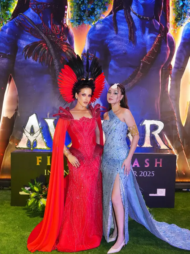 Totalitas Caitlin Halderman dan Tasya Farasya Hadirkan Dua Interpretasi Ikonik Dunia Avatar di Gala Premiere