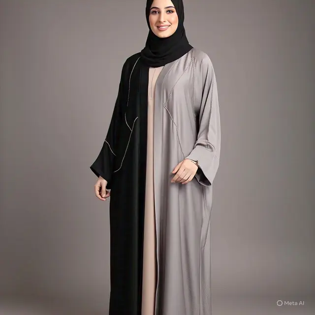 Abaya Arab Minimalis dengan Sentuhan Elegan