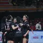 Tim putri Petrokimia Gresik Pupuk Indonesia memastikan ke grand final Livoli Divisi Utama 2023 setelah menundukkan TNI AL pada laga terakhir putaran kedua final four, di GOR Joyoboyo, Kediri, Kamis (7/12/2023). (Bola.com/PBVSI)