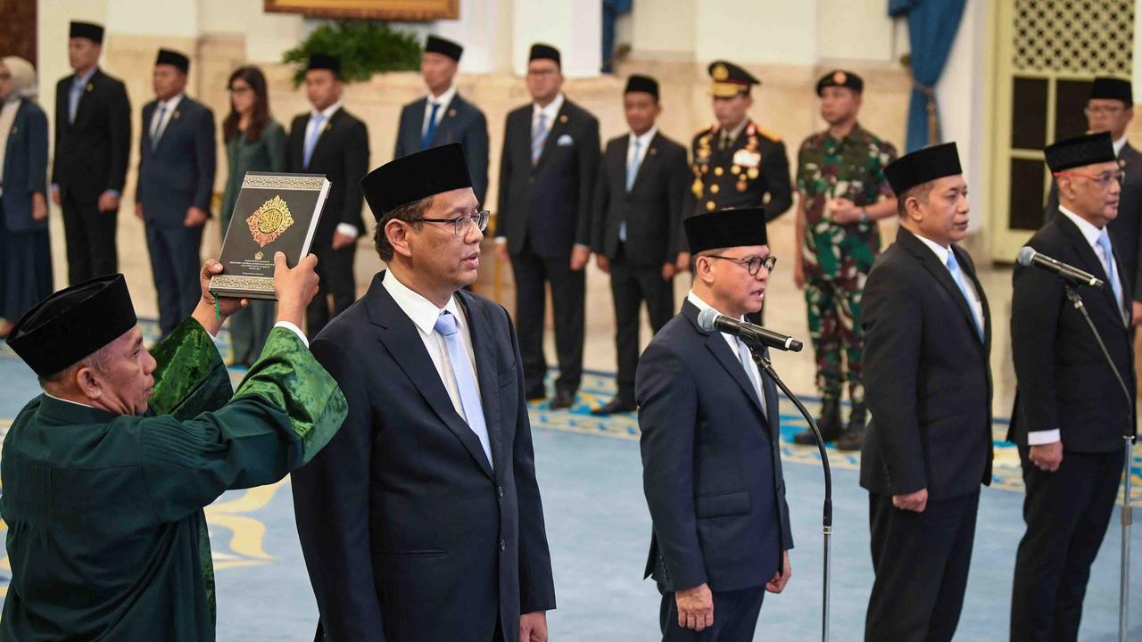 FOTO: Presiden Prabowo Lantik Menteri Baru di Kabinet Merah Putih, Purbaya Yudhi Jadi Menkeu