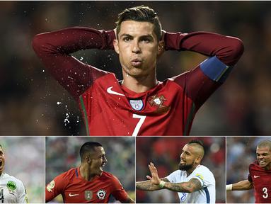 Berikut ini delapan pesepak bola top yang meramaikan Piala Konfederasi 2017 di Rusia. (AFP)