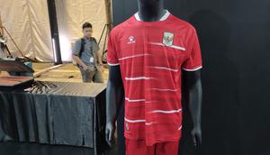Jersey baru Timnas Indonesia bersama Kelme. (Bagaskara Lazuardi/Bola.com)