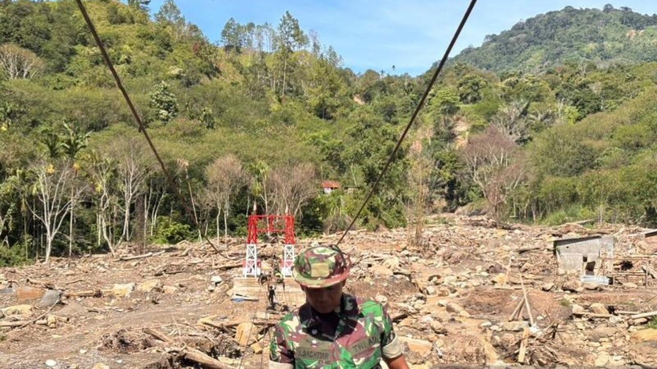 TNI AD Percepat Pembangunan Jembatan Gantung di Ketol, Hubungkan Empat Desa Terisolir