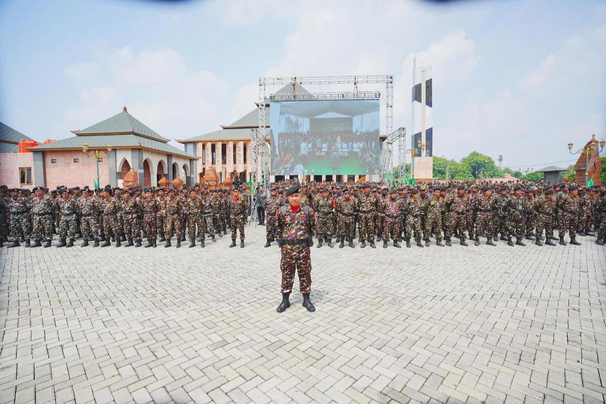 Pimpin Apel Kebangsaan Banser, Kapolri Ingatkan Kesiapsiagaan Hadapi Bencana Saat Libur Nataru