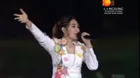 Via Vallen dalam Opening Ceremony Asian Games 2018 (SCTV)