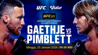 Nonton Live Streaming UFC 324: Justin Gathje vs Paddy Pimblett, Tayang Eksklusif di Vidio