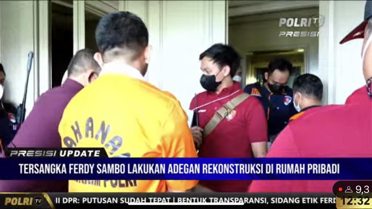 Polri gunakan peran pengganti saat pertemuaan dengan Ferdy Sambo dan Bharada E