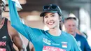 Bukan hanya menyelesaikan marathon, Febby juga resmi menyandang gelar Six Star Finisher, gelar prestisius bagi pelari yang sudah menaklukkan enam marathon terbesar dunia.  (Foto: Febby Rastanty)